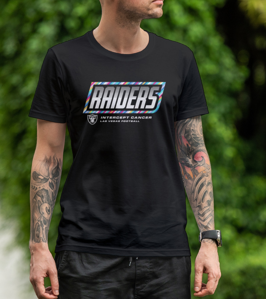 Las Vegas Raiders Intercept Cancer Las Vegas Football Crucial Catch 2026 T-Shirt