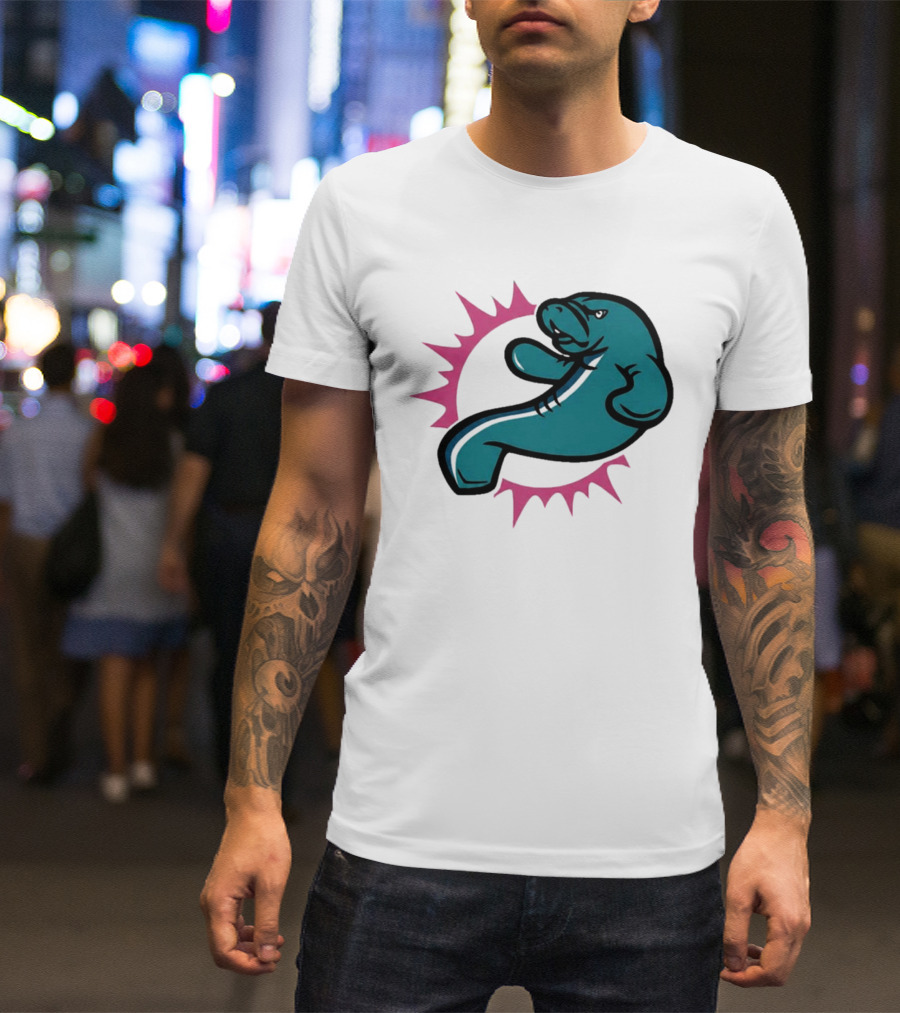 GTA VI Vice City Manatees Miami Dolphins Mashup T-Shirt