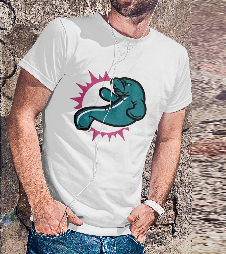 GTA VI Vice City Manatees Miami Dolphins Mashup T-Shirt