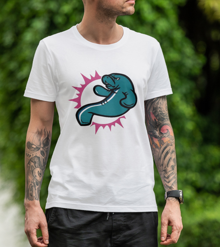GTA VI Vice City Manatees Miami Dolphins Mashup T-Shirt