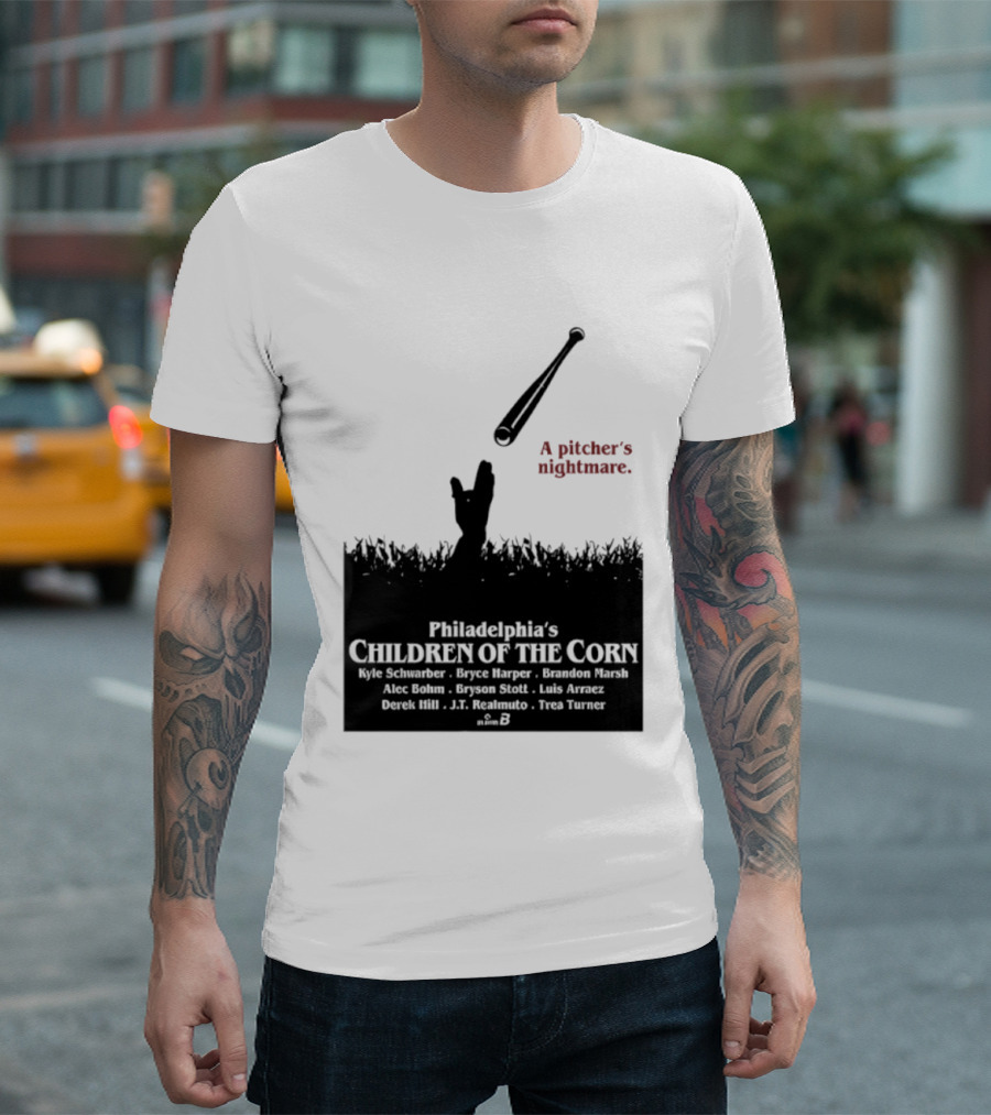 Philadelphia Phillies A Pitcher's Nightmare Children Of The Corn T-Shirt