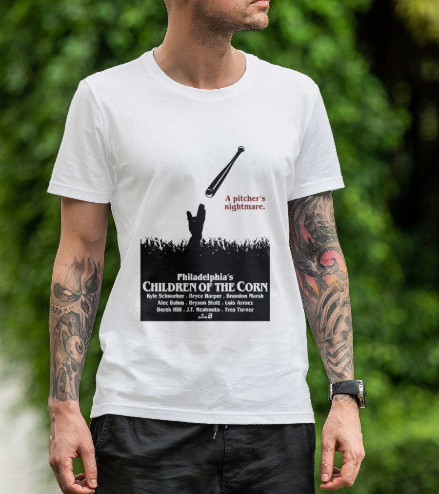 Philadelphia Phillies A Pitcher's Nightmare Children Of The Corn T-Shirt
