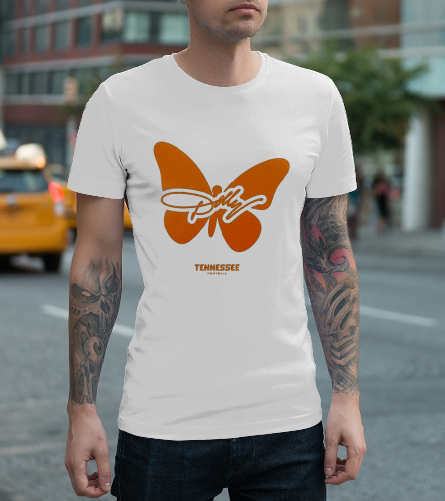 Tennessee Vols Dolly Butterfly Football T-Shirt