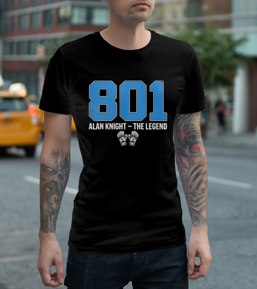 801 Alan Knight The Legend With Iconic Goalie Gloves T-Shirt