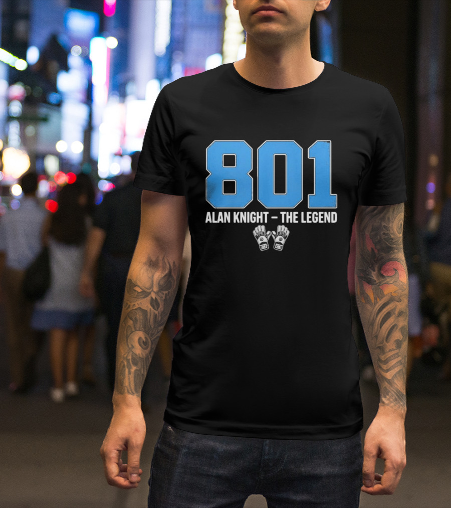 801 Alan Knight The Legend With Iconic Goalie Gloves T-Shirt