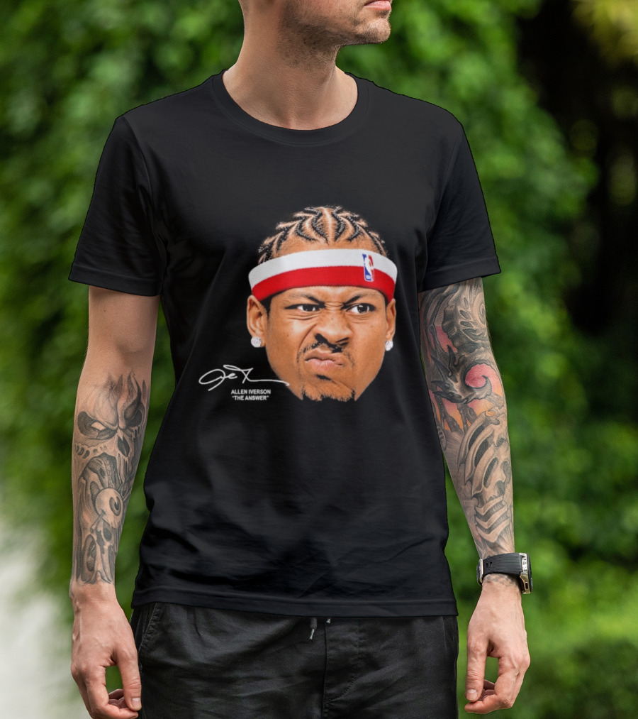 Allen Iverson The Answer NBA Headband T-Shirt