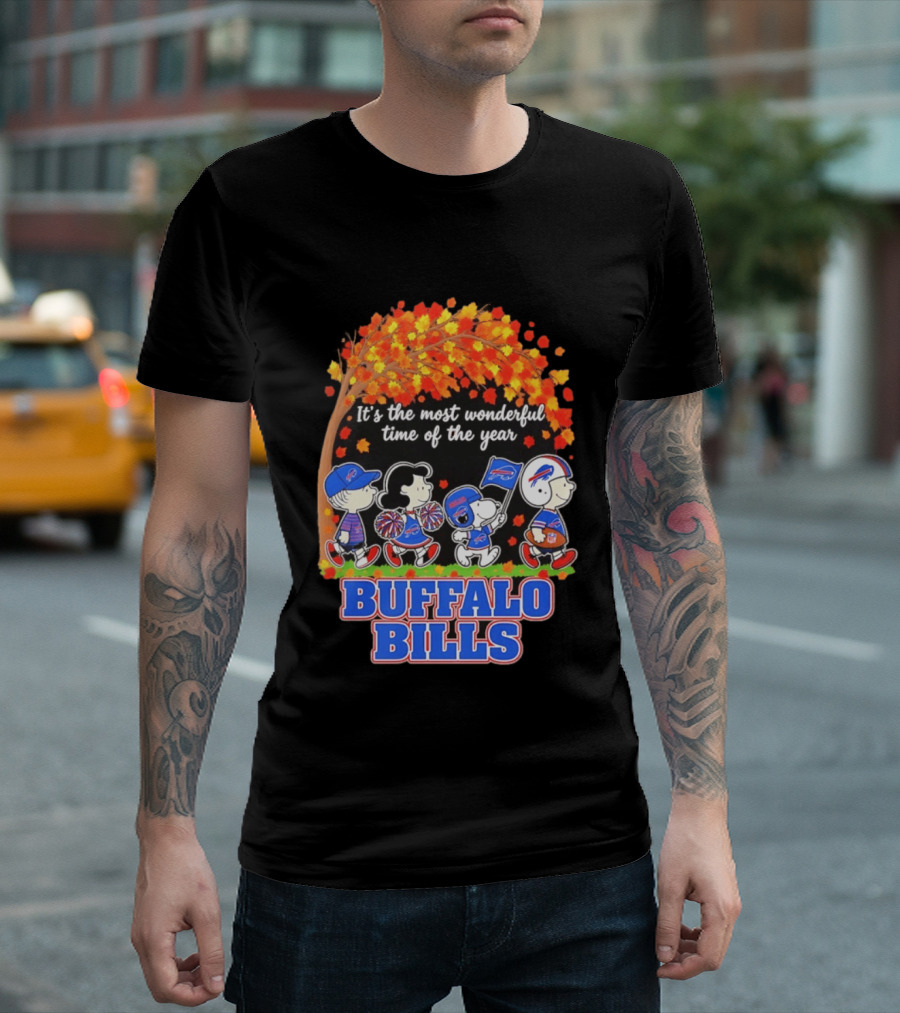 Peanuts Buffalo Bills Most Wonderful Time Of The Year T-Shirt
