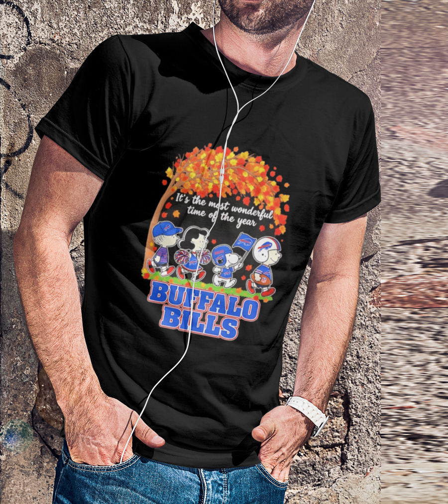 Peanuts Buffalo Bills Most Wonderful Time Of The Year T-Shirt
