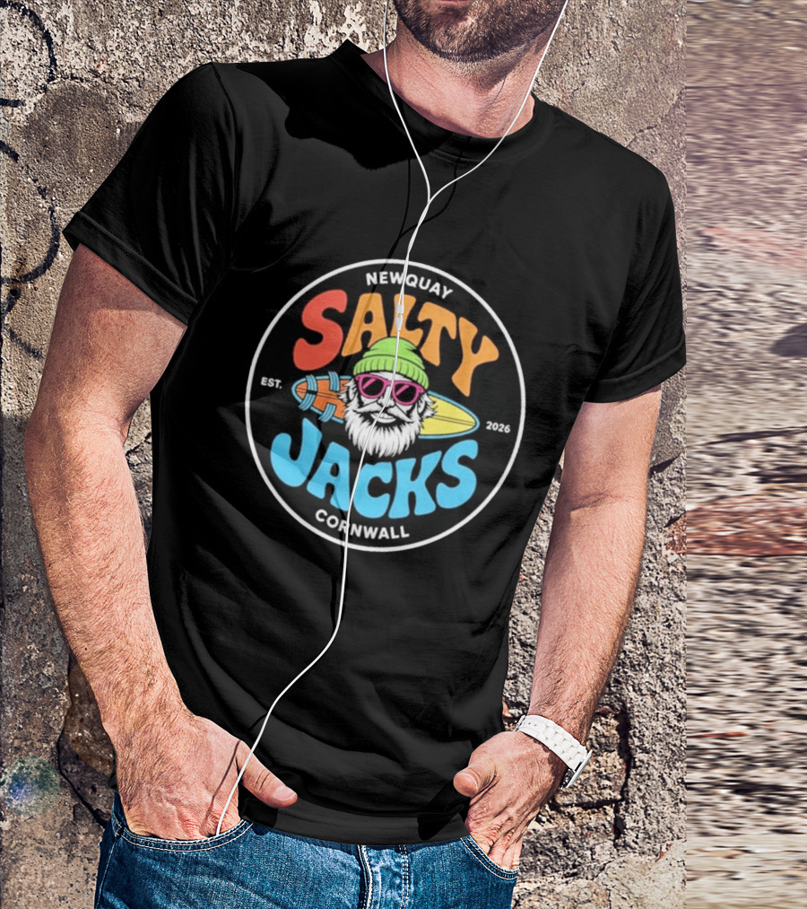 Newquay Salty Jacks Surf Shack Cornwall Est. 2026 T-Shirt