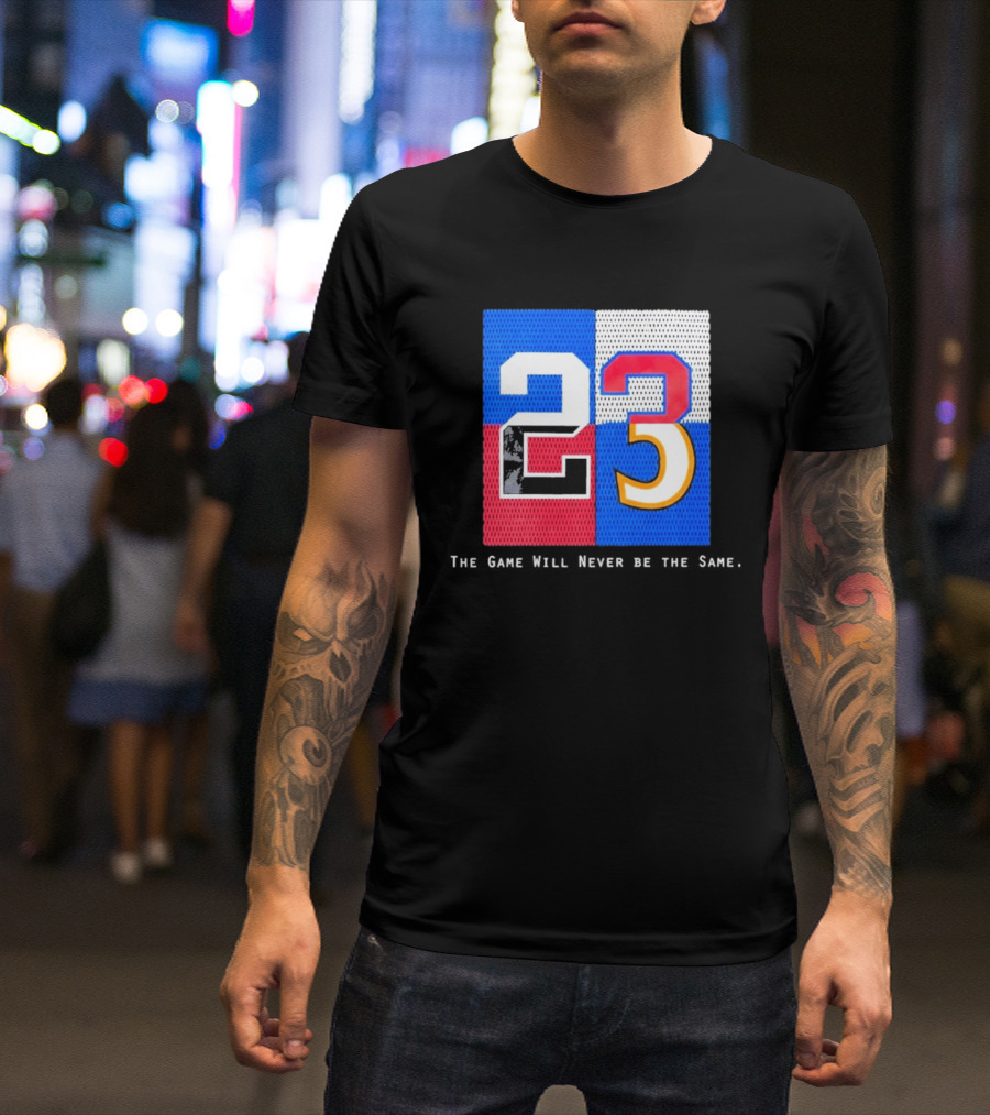 Shota Imanaga 23 The Game Will Never Be The Same Colorful Number Mashup T-Shirt
