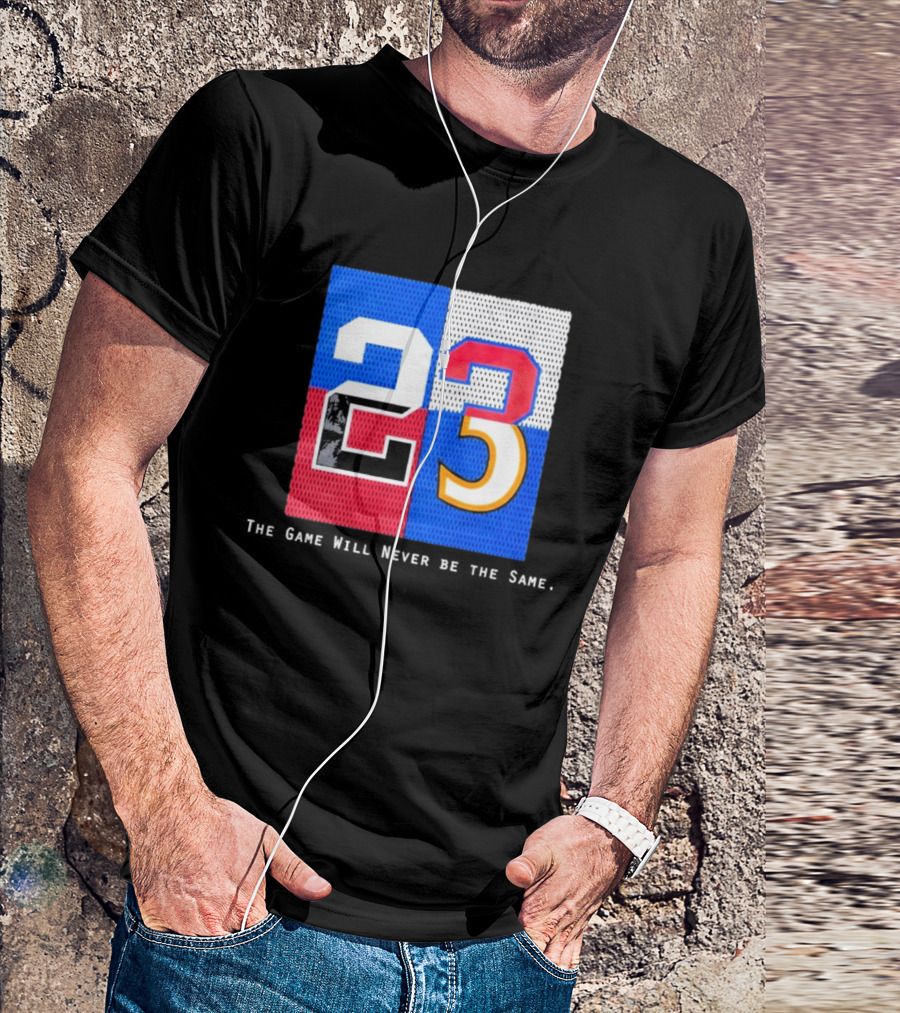 Shota Imanaga 23 The Game Will Never Be The Same Colorful Number Mashup T-Shirt