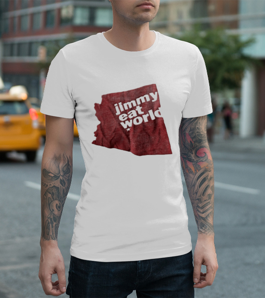 Jimmy Eat World State Of Arizona Tour Red Shape T-Shirt