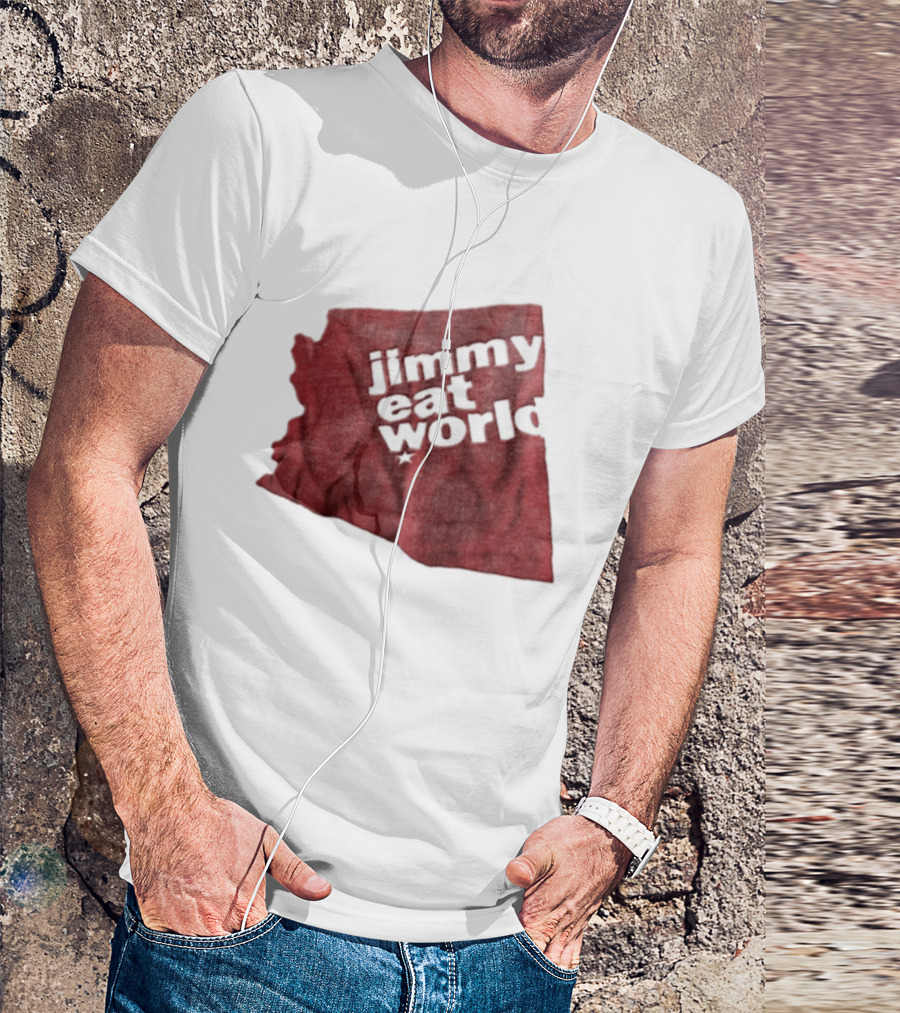 Jimmy Eat World State Of Arizona Tour Red Shape T-Shirt