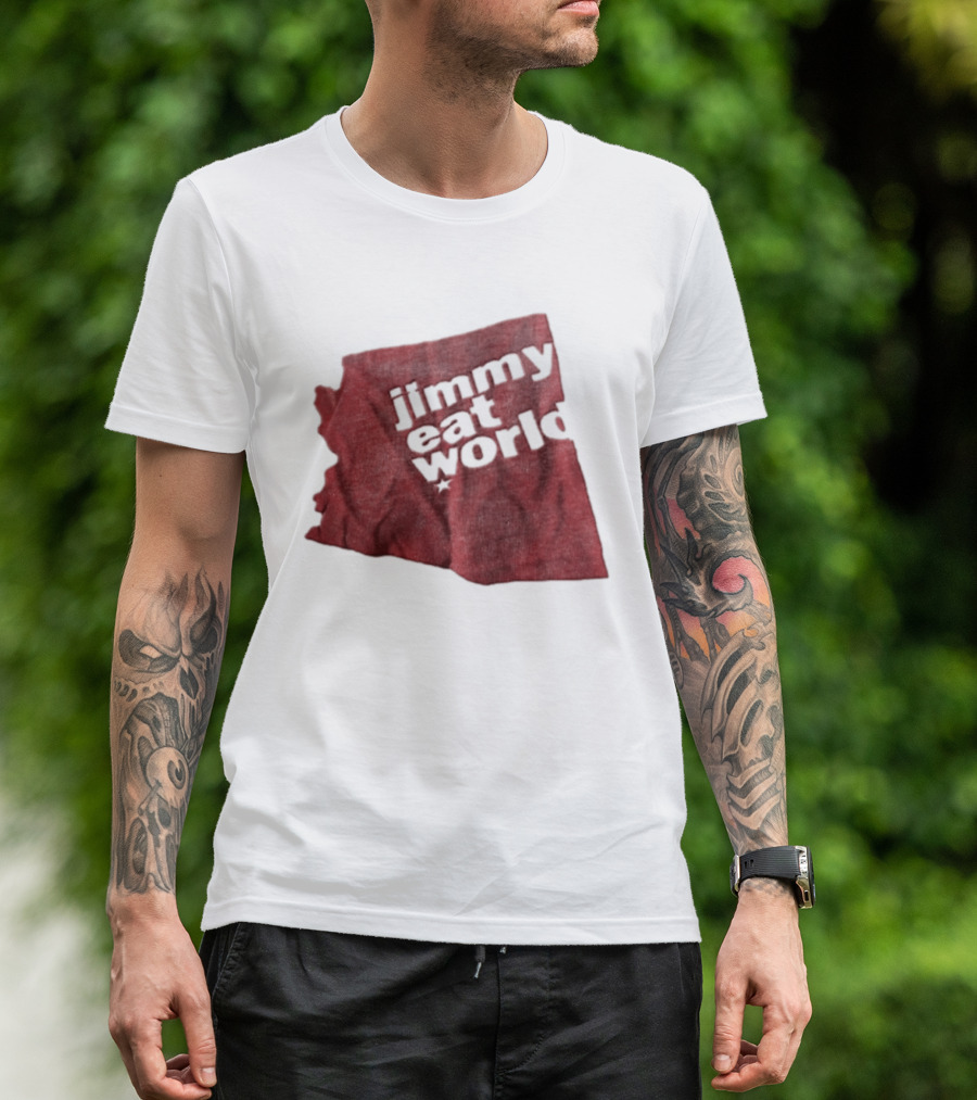 Jimmy Eat World State Of Arizona Tour Red Shape T-Shirt