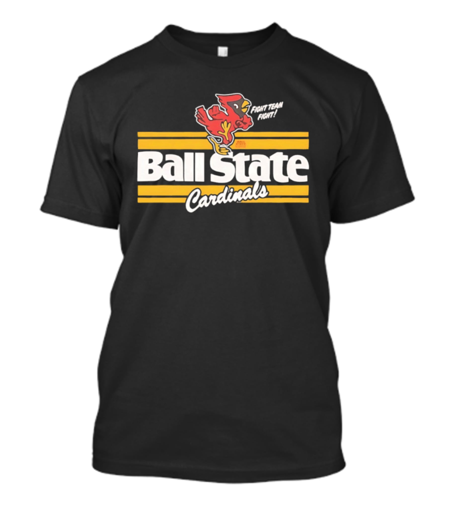 Ball State Cardinals Fight Team Fight Retro Logo Vintage Look T-Shirt