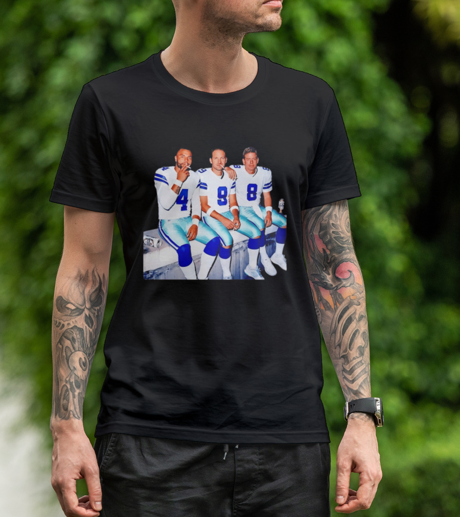 Klayton Adams Christian Parker Brandon Aubrey Dallas Cowboys Smoking Jerseys T-Shirt
