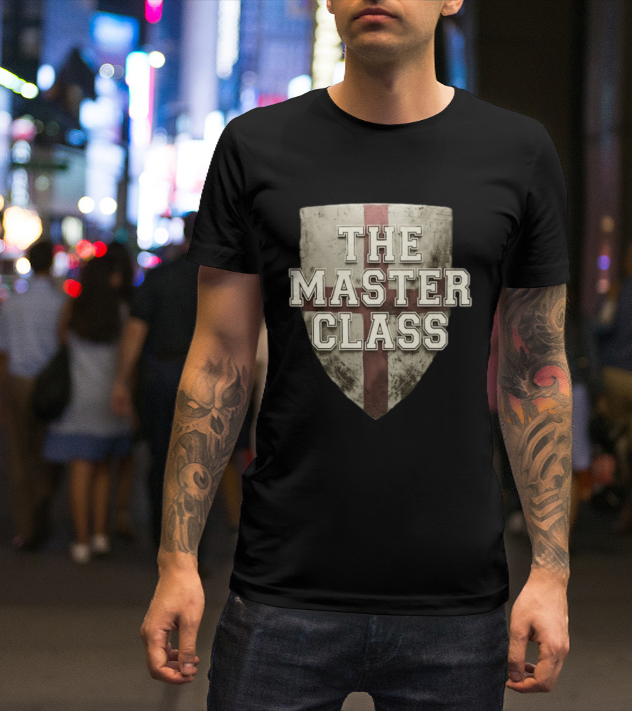 The Master Class Shield Emblem With Cross T-Shirt