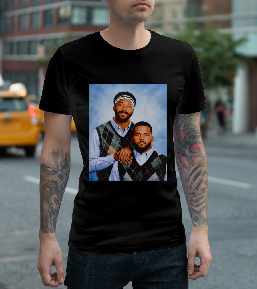 Myles Garrett Aaron Donald Los Angeles Rams Step Brothers T-Shirt