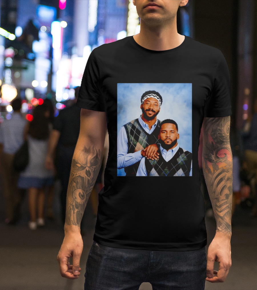 Myles Garrett Aaron Donald Los Angeles Rams Step Brothers T-Shirt