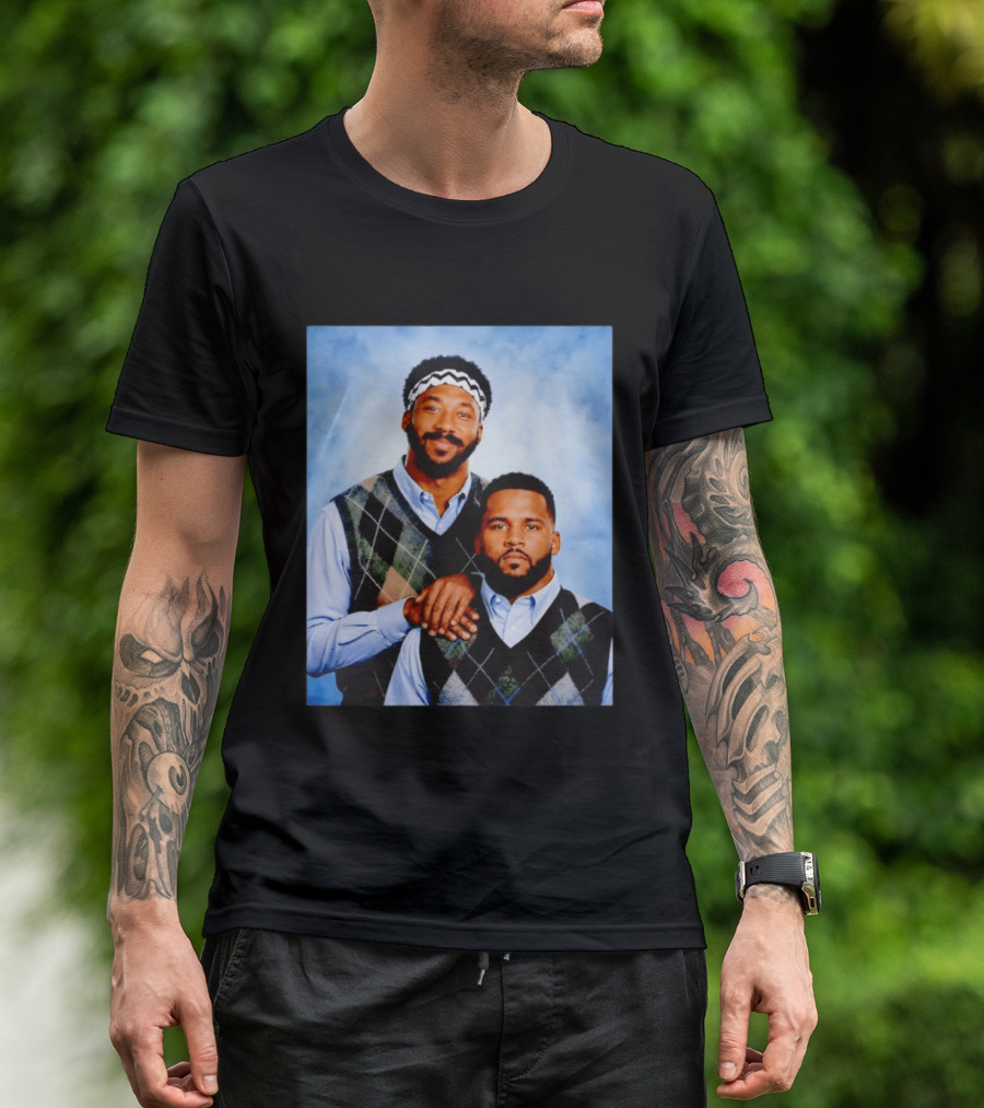 Myles Garrett Aaron Donald Los Angeles Rams Step Brothers T-Shirt