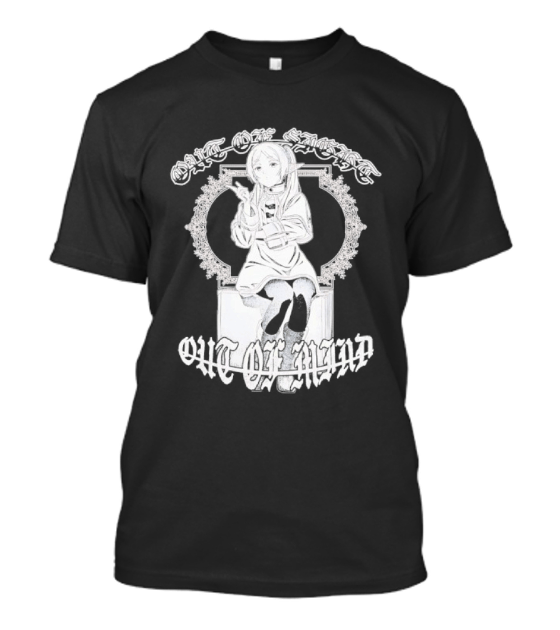 Frieren Out Of Sight Out Of Mind Anime Character Pose T-Shirt