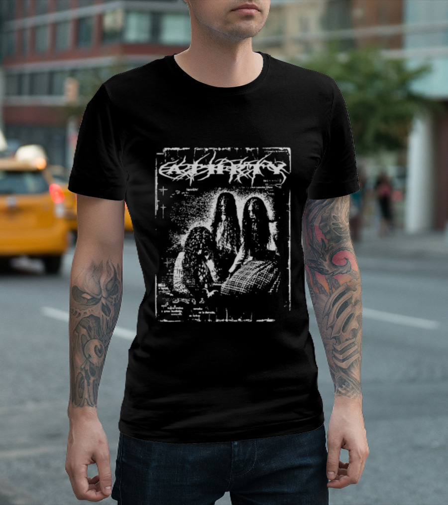 Heresy Black Metal Band Dark Religious T-Shirt