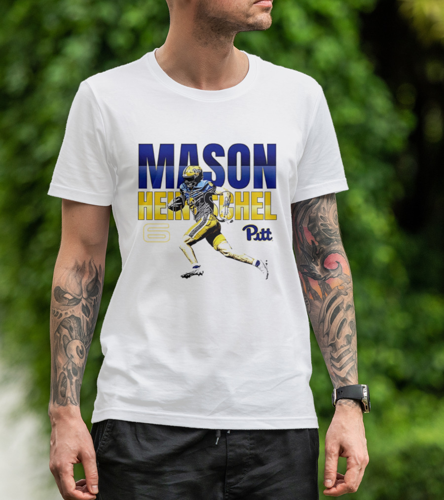 Mason Heintschel Pitt Panthers Football Number 6 T-Shirt
