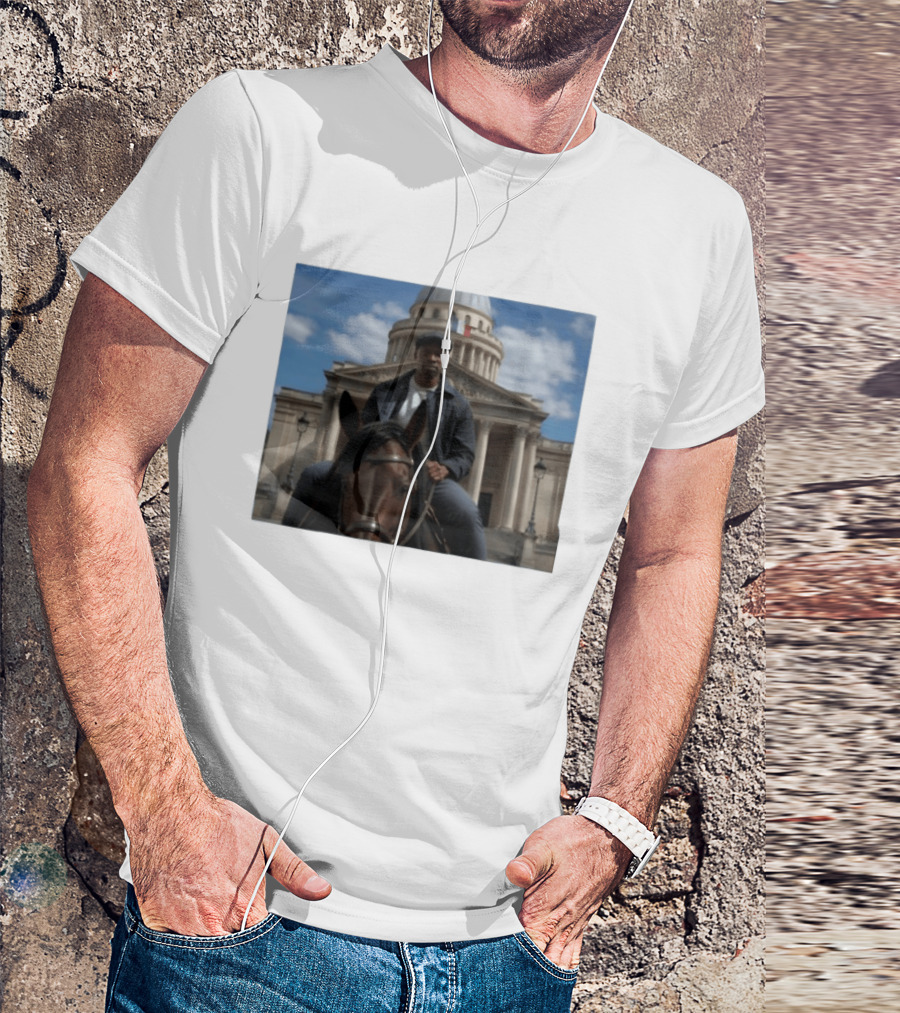 Dolly Parton Lupin Part 4 Assane Diop Horse Riding Pantheon Paris Netflix Series T-Shirt