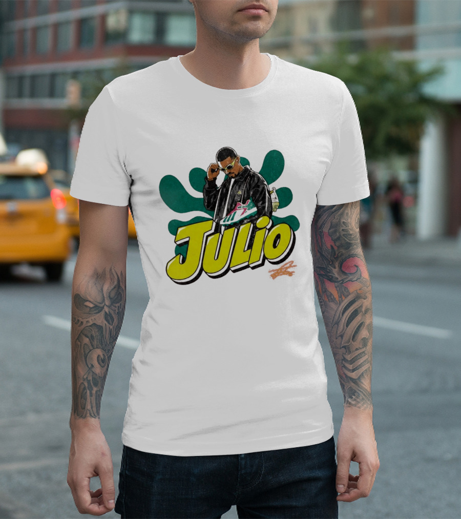 Julio Sneaker Style Hispanic Heritage Mariners T-Shirt