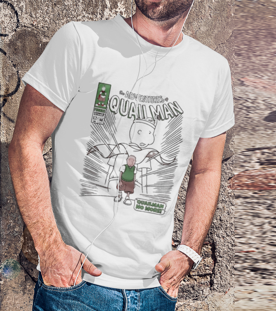 The Adventures Quailman No More Comic Style Retro Hero T-Shirt