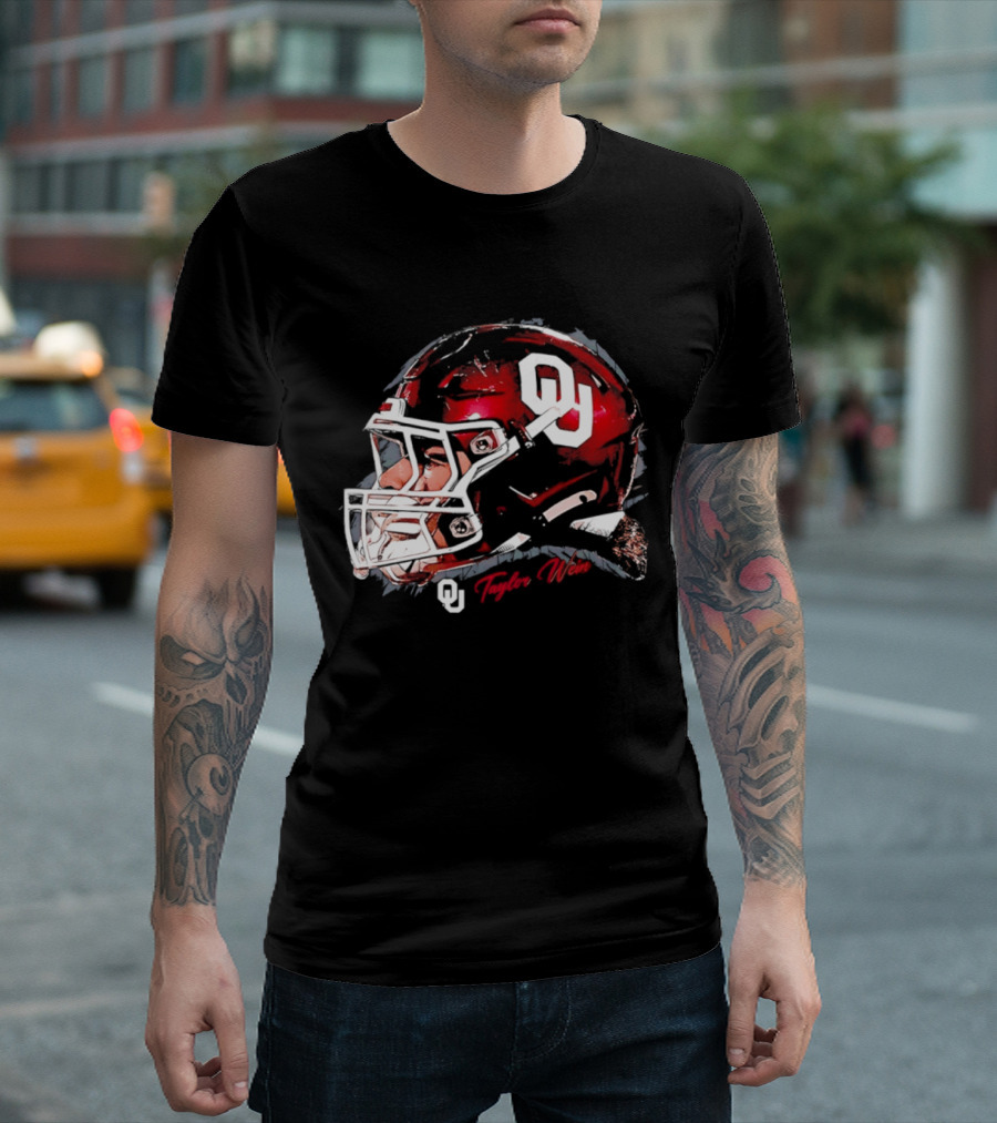 Oklahoma Sooners Football OU Helmet Taylor Wein T-Shirt