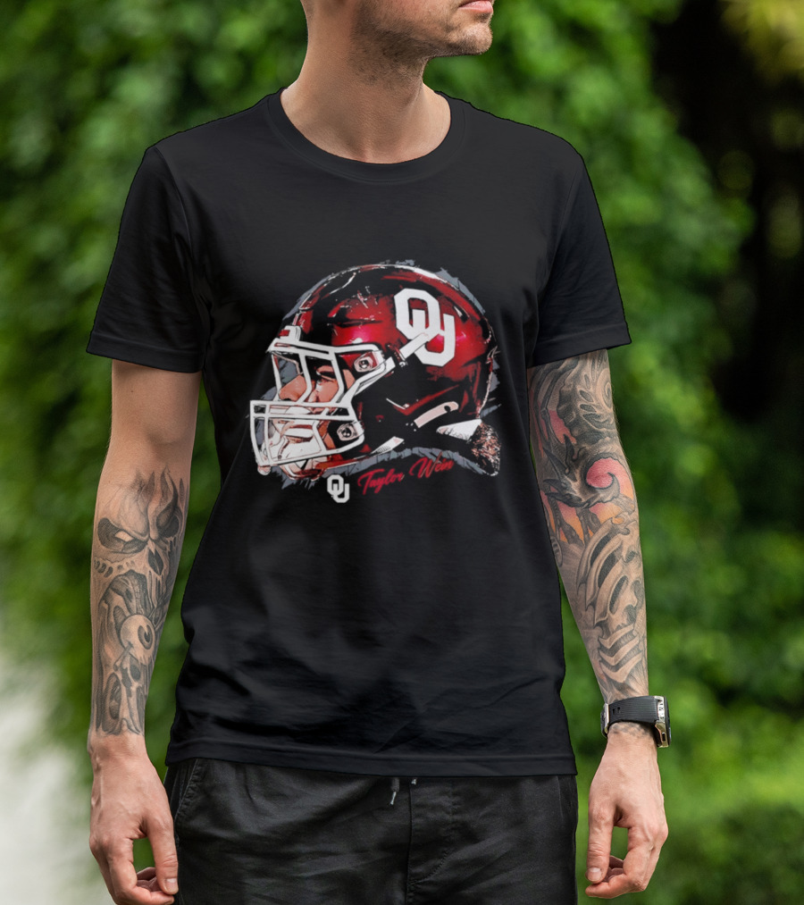 Oklahoma Sooners Football OU Helmet Taylor Wein T-Shirt