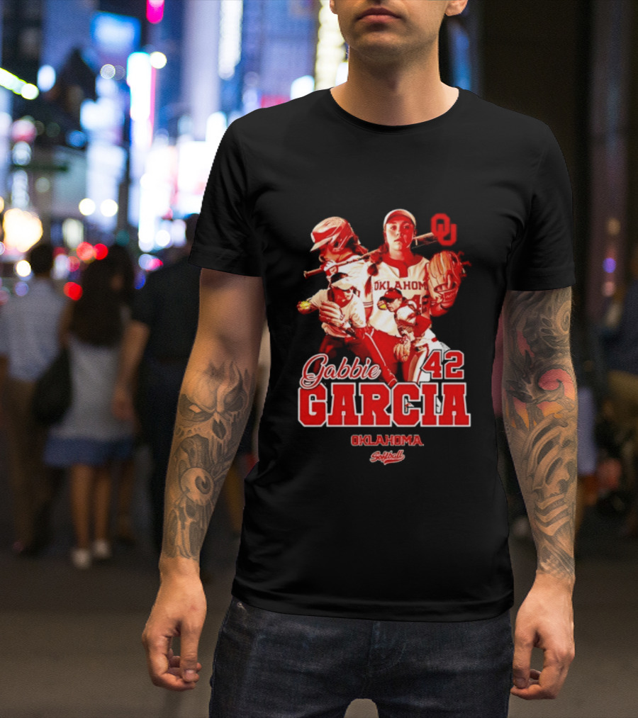 Gabbie Garcia Oklahoma Sooners Softball 42 Player Collage T-Shirt