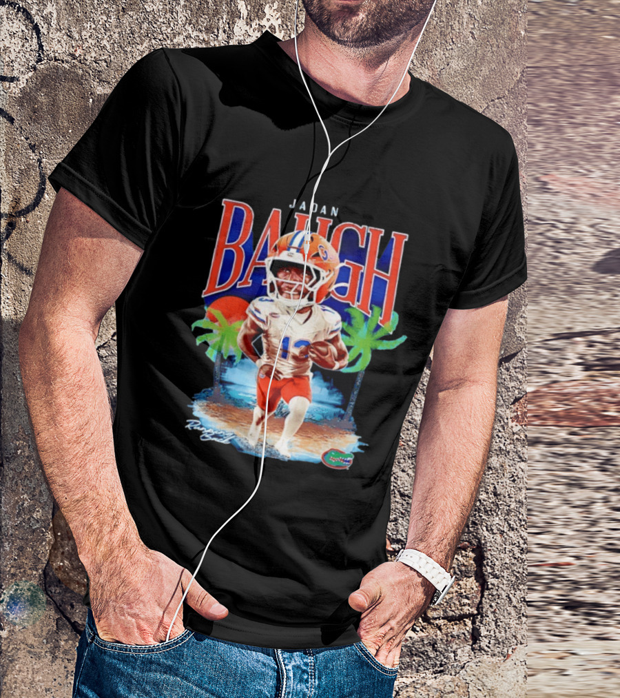 Jadan Baugh Florida Gators NCAA Football Player Beach Palms T-Shirt