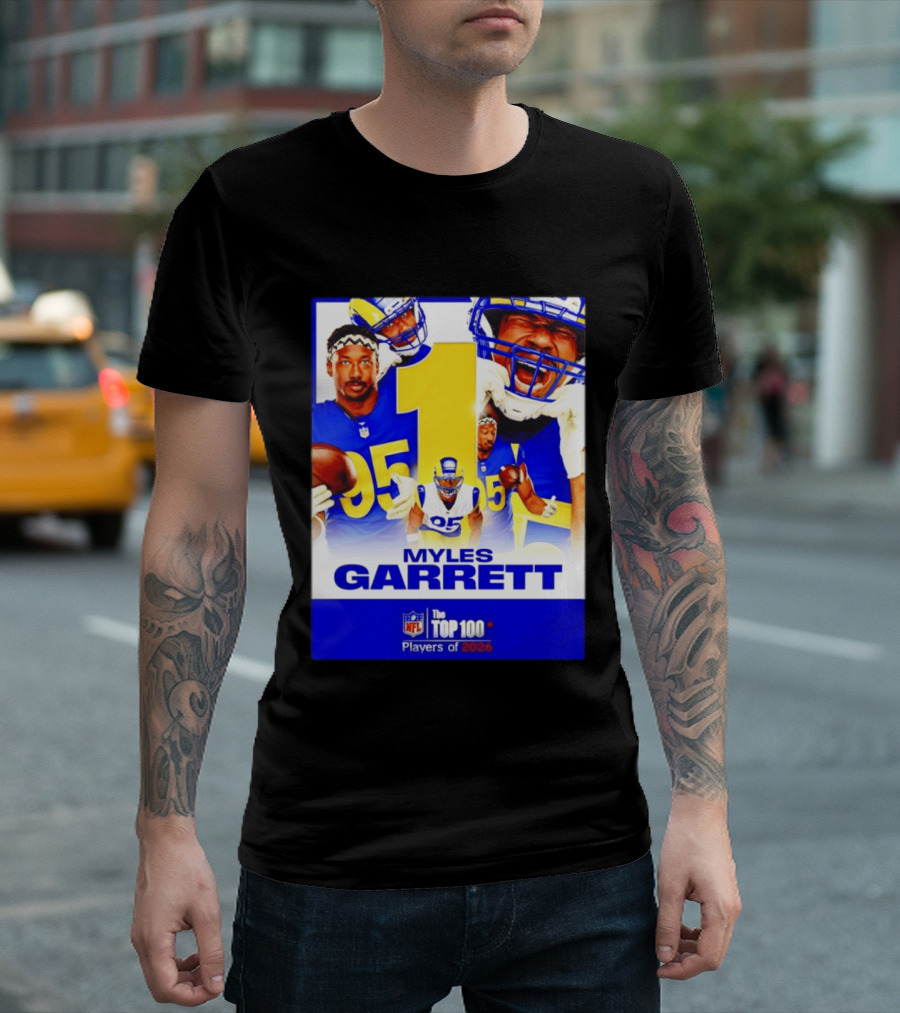 Myles Garrett Rams NFL Top 100 Players 2026 T-Shirt