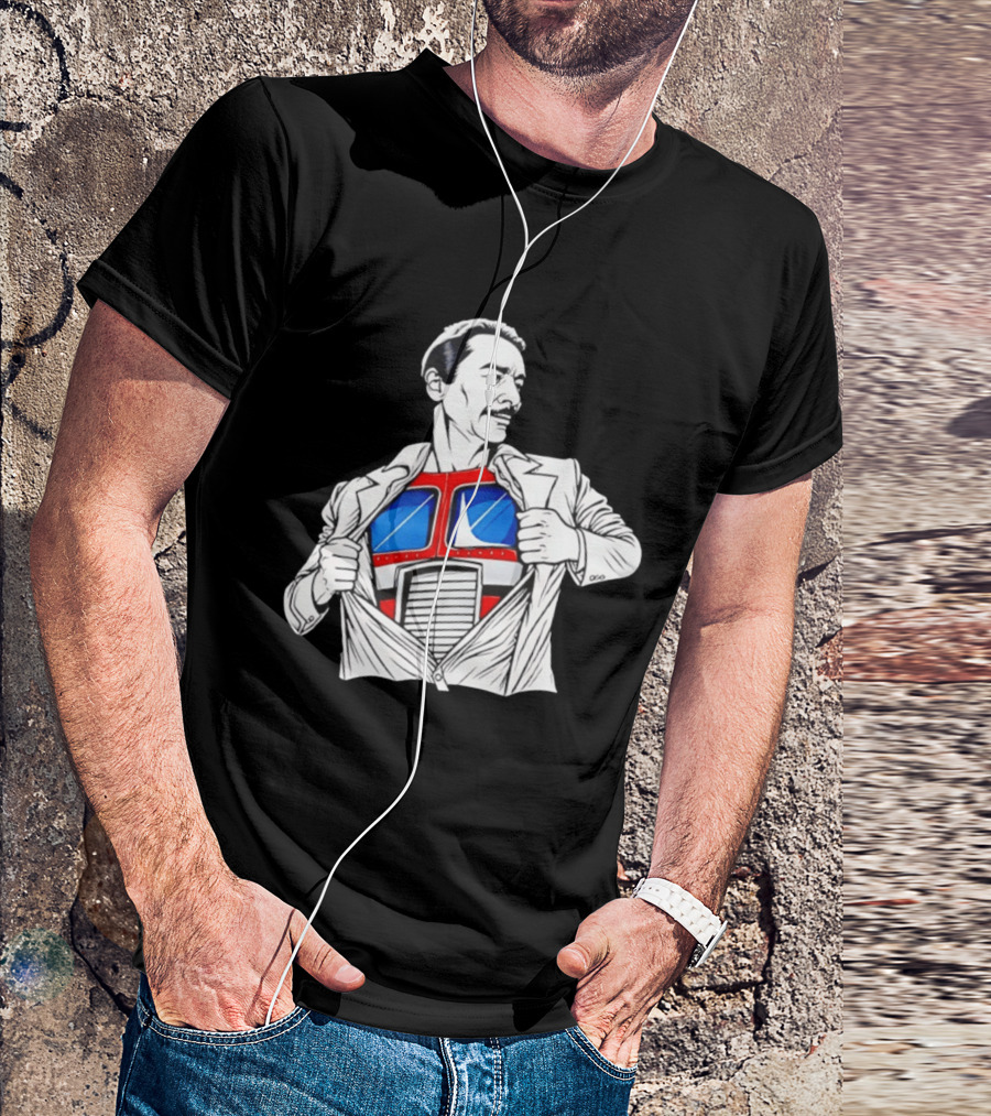 Peter Cullen Optimus Prime Clark Kent Superhero Transformation T-Shirt