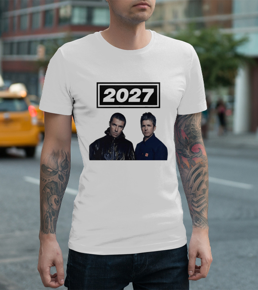 Noel Gallagher Oasis 2027 Tour Liam Gallagher T-Shirt