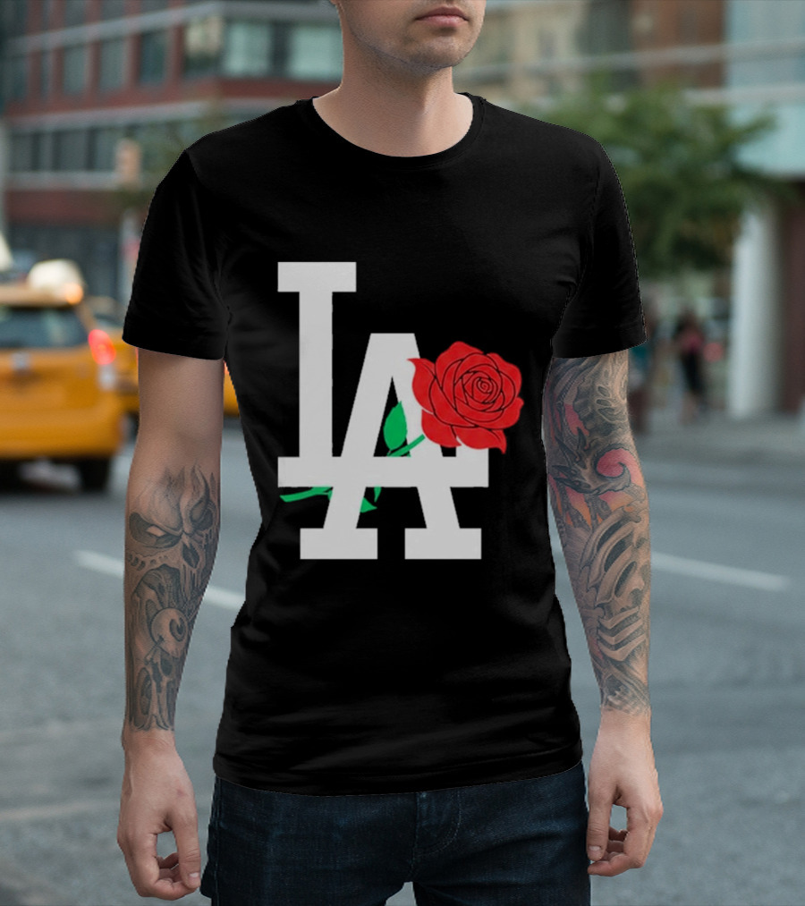 2026 Dodgers Date Night LA Rose T-Shirt