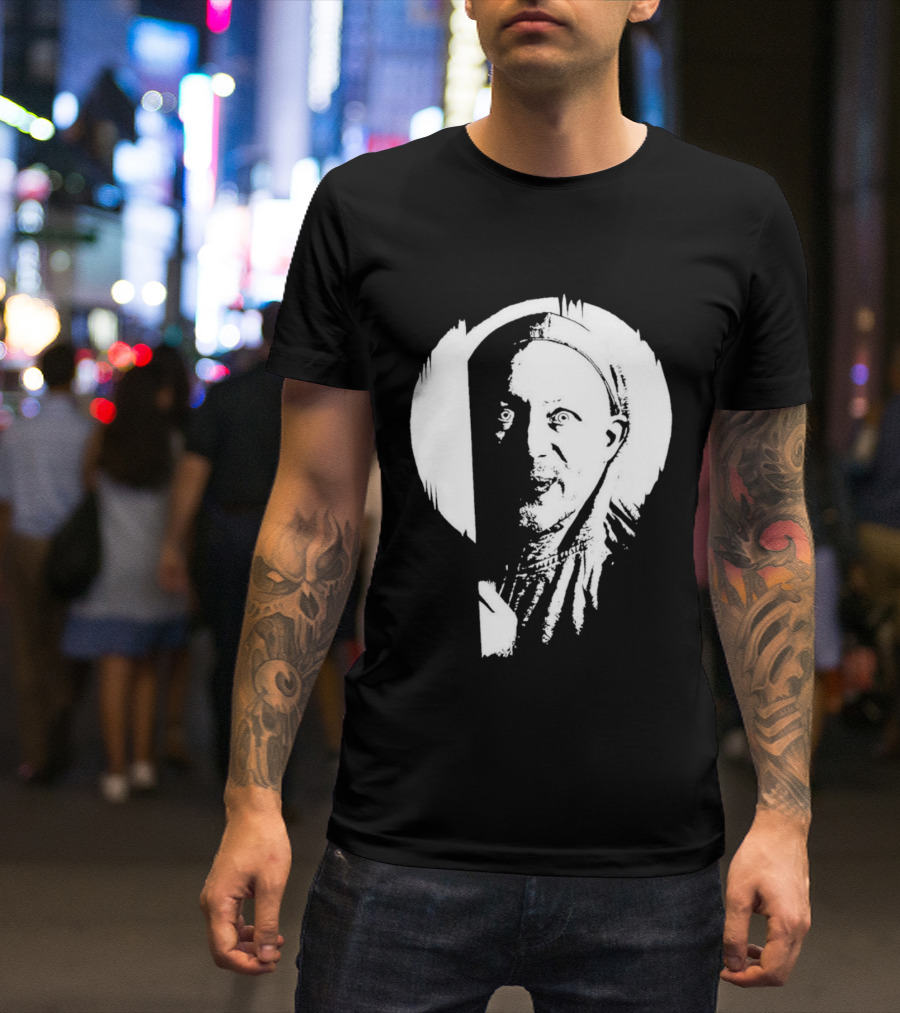 Curious Guy Limmy's Homemade Show Scottish Comedy Stencil T-Shirt