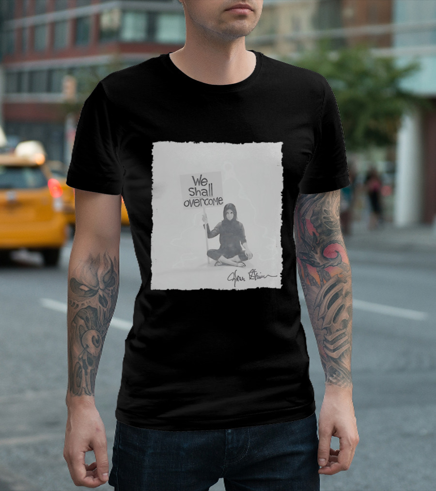 We Shall Overcome Gloria Steinem Sitting Woman T-Shirt