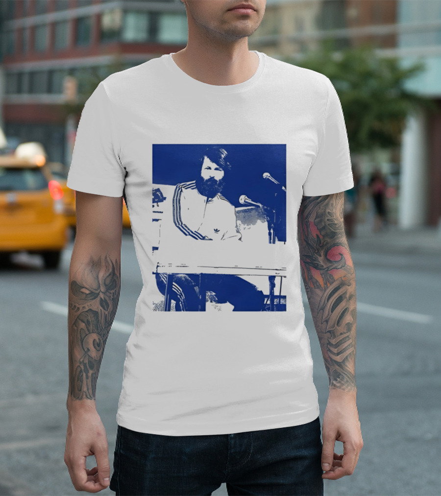 Brian Wilson Piano Microphone Live Performance T-Shirt