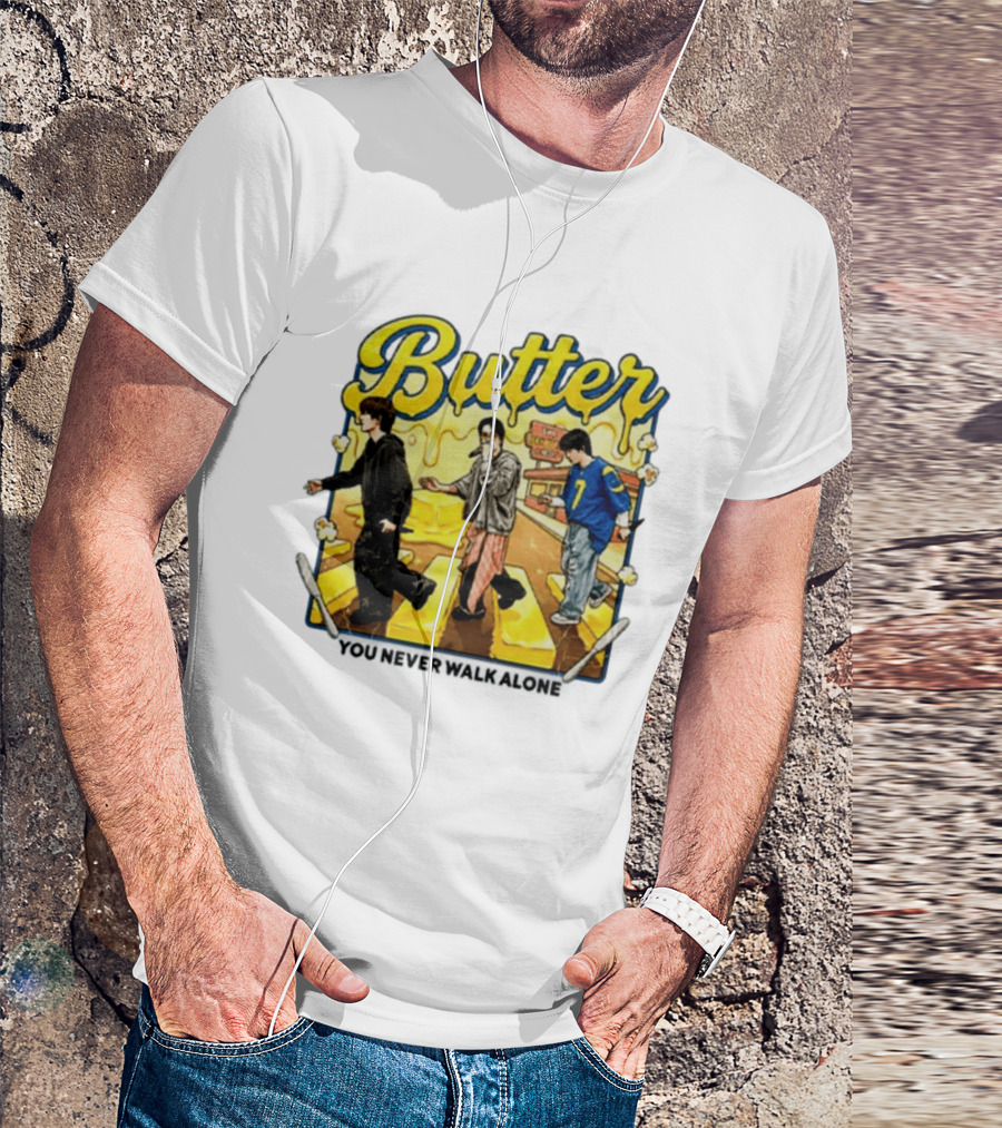 Butter BTS You Never Walk Alone Yellow Aesthetic Pop T-Shirt