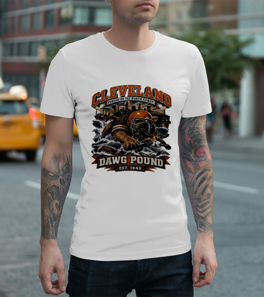 Cleveland Dawg Pound Forged On The North Coast Est 1946 T-Shirt