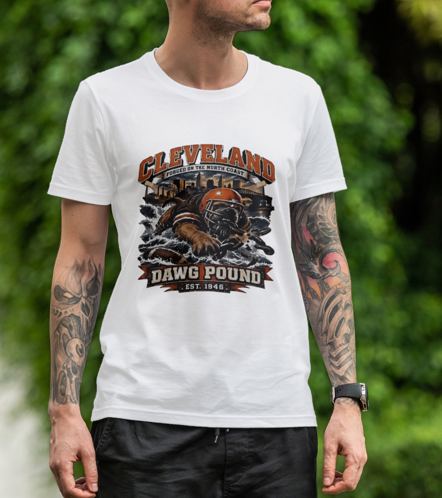 Cleveland Dawg Pound Forged On The North Coast Est 1946 T-Shirt