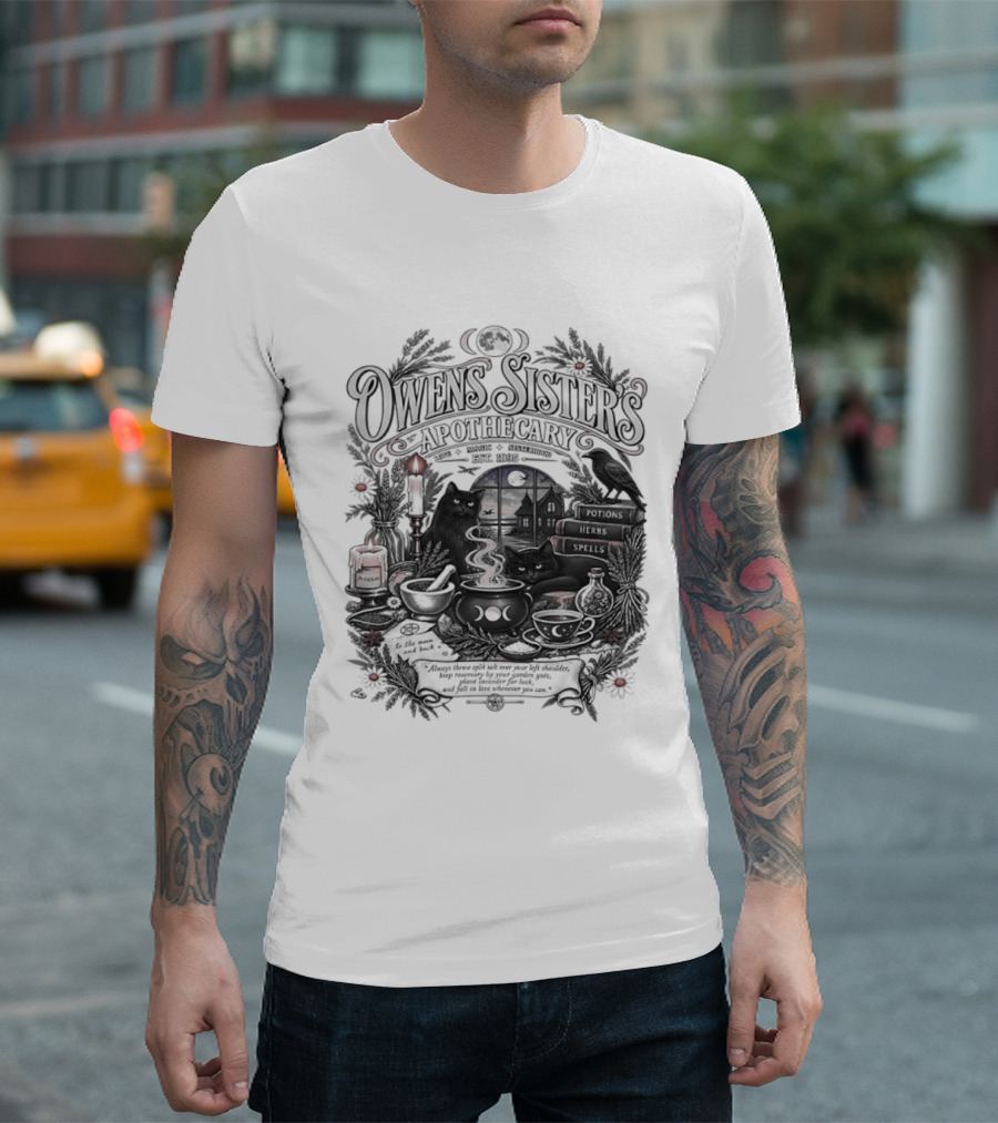 Owens Sister's Apothecary Est 1995 Candles And Herbs T-Shirt