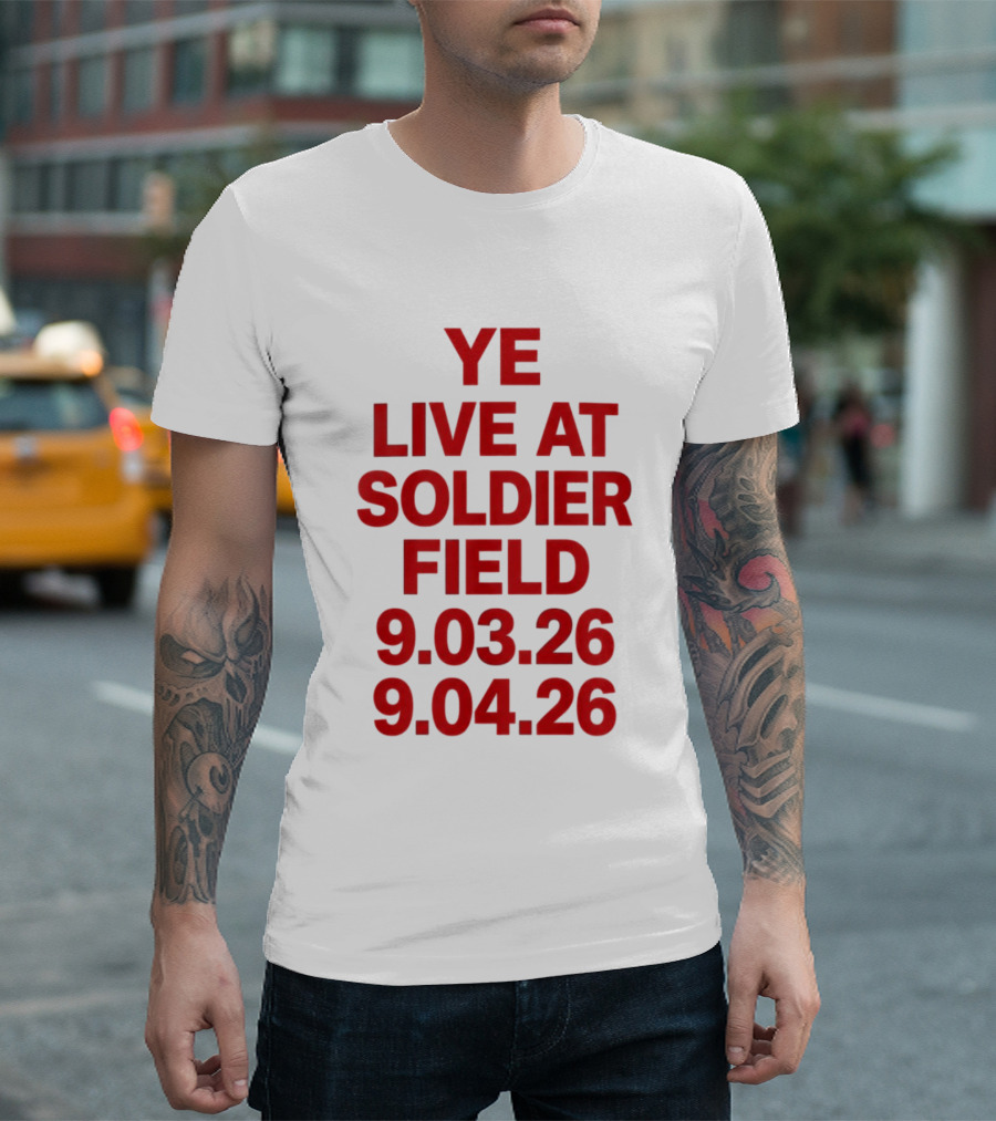 Ye Live At Soldier Field 9.03.26 9.04.26 T-Shirt