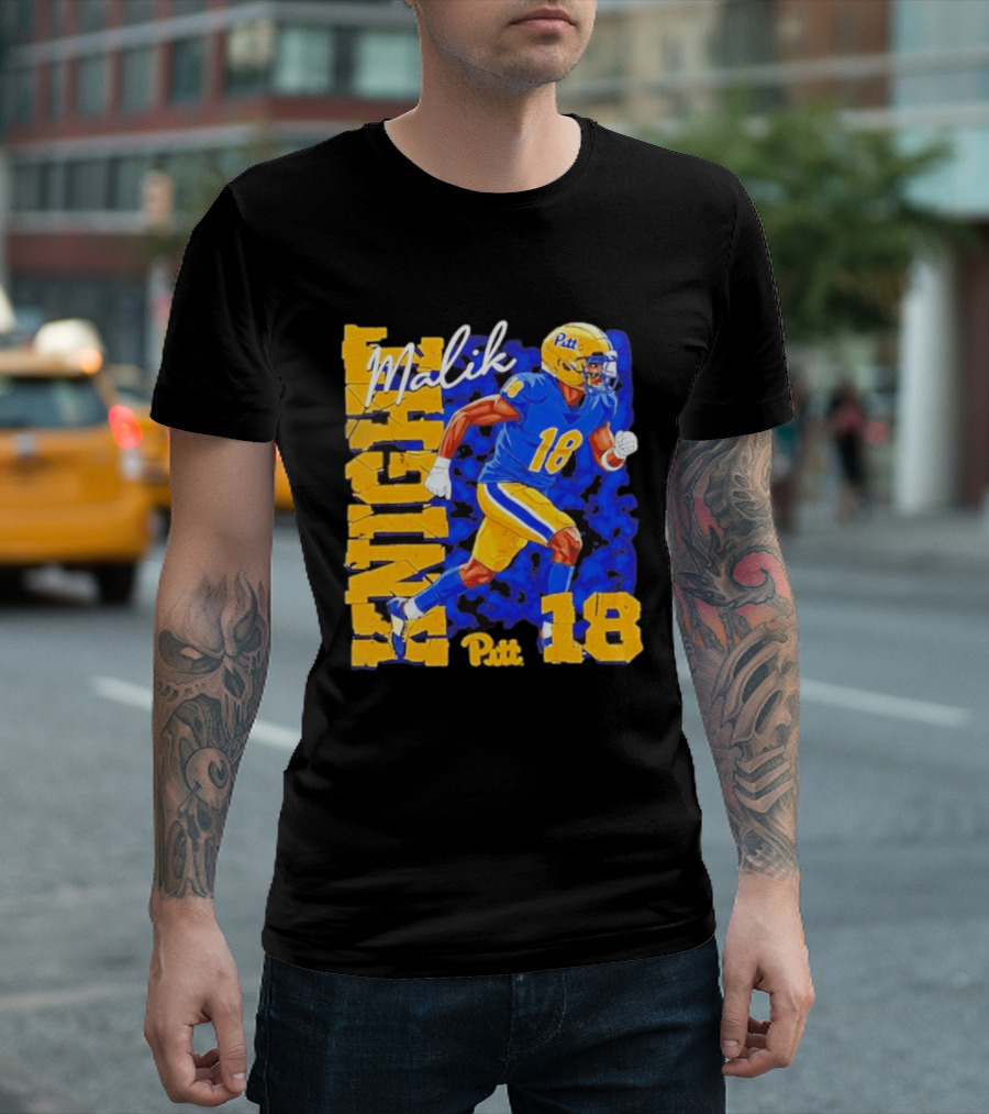 Malik Knight 18 Pitt Panthers Football Player T-Shirt