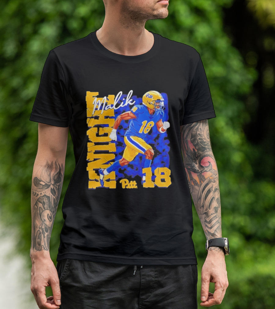 Malik Knight 18 Pitt Panthers Football Player T-Shirt