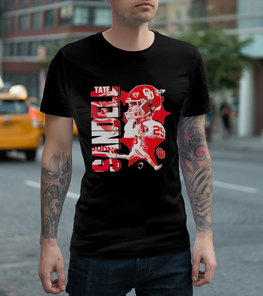 Tate Sandell 29 Oklahoma Sooners Football OU T-Shirt