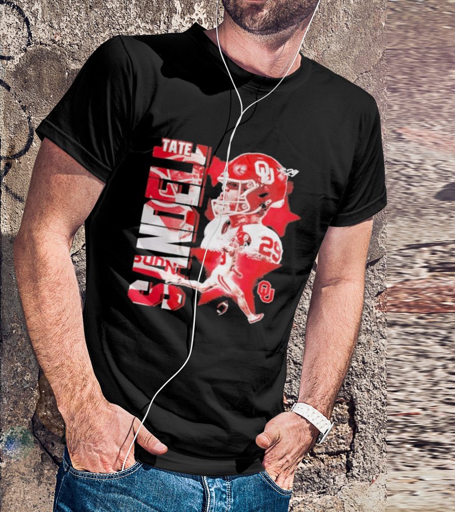 Tate Sandell 29 Oklahoma Sooners Football OU T-Shirt
